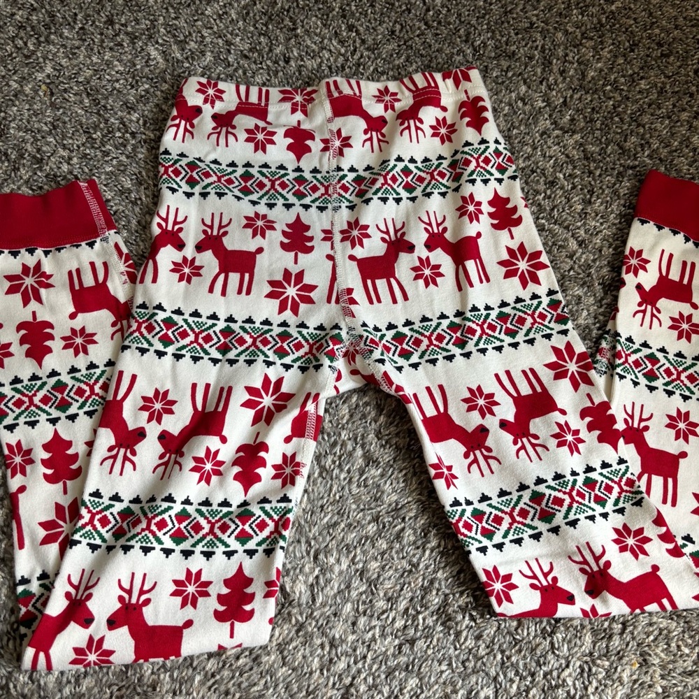Hanna andersson deer pajama set Christmas holiday size 10 youth - Picture 4 of 5